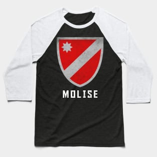 Molise Italia Regional Flag / Vintage Faded Look Design Baseball T-Shirt